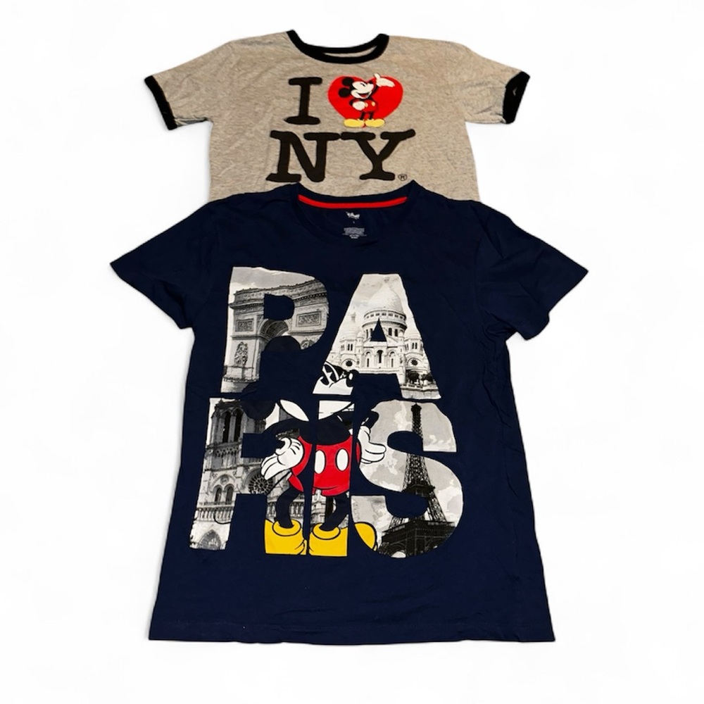 The Disney Store Paris and New York City Tee Bundle